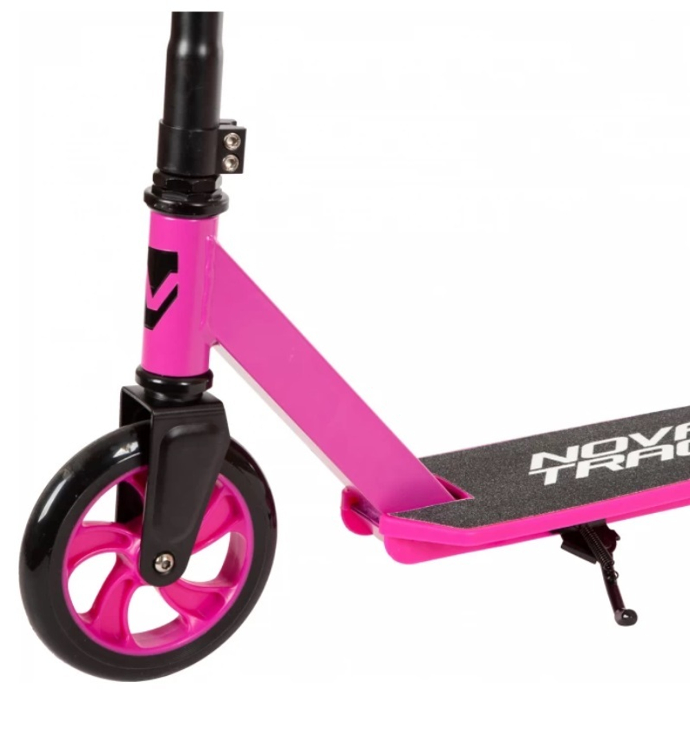 Самокат детский Novatrack Polis Plastic, 160 мм, розовый