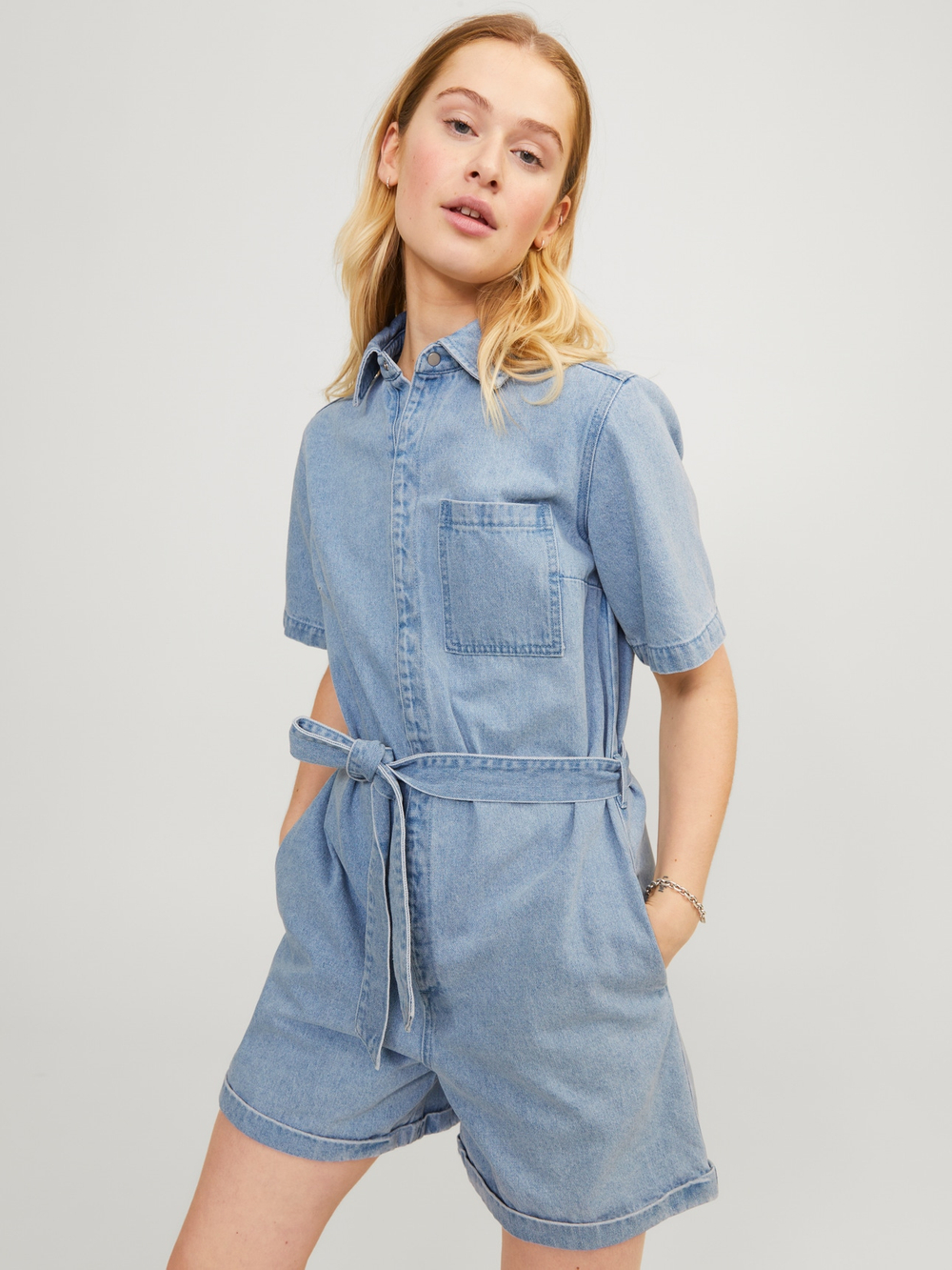 Женский джинсовый комбинезон с поясом Isla - Jack & Jones