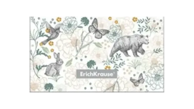 Папка на молнии Card Size ErichKrause Natural Life 113х79 мм