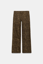 ДЖИНСЫ TRF WIDE-LEG С НИЗКОЙ ПОСАДКОЙ И АНИМАЛИСТИЧЕСКИМ ПРИНТОМ — ZARA