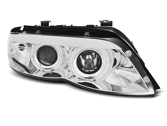 Передние фары XENON ANGEL EYES CHROME для BMW X5 E53 LCI