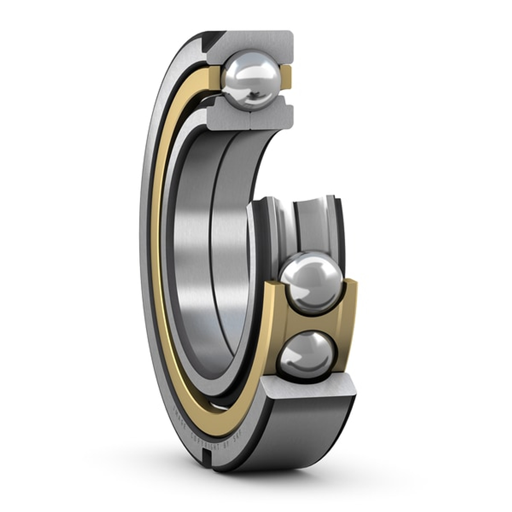 SKF QJ 308 N2MA/C2L — радиально-упорный шарикоподшипник 40×90×23 мм