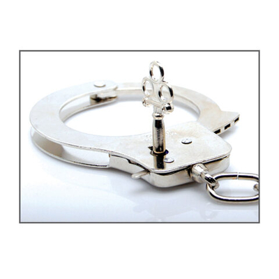 Металлические наручники Metal Handcuffs с ключиками (Цвет: серебро)