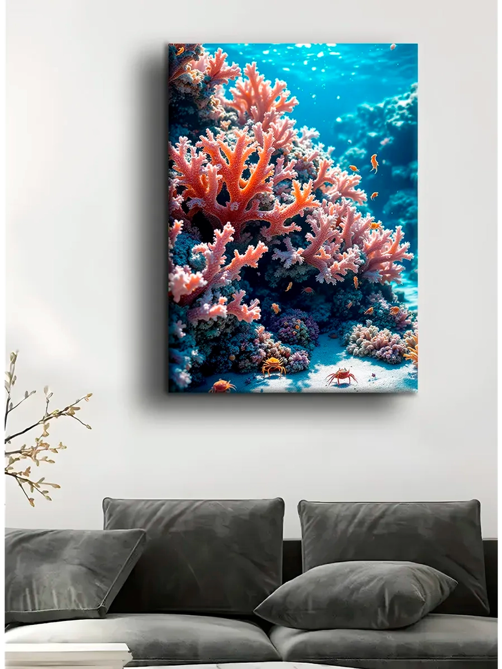 Картина Кораллы Красного моря, интерьерная 30х40см 1шт.