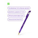 Ручка шариковая Berlingo "xGold" фиолетовая, 0,7мм, игольчатый стержень, грип, 1шт