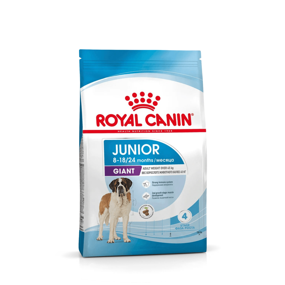 Royal Canin Giant Junior Джайнт Юниор Корм сухой для щенков очень крупных пород возраст от 8 до 18/24 месяцев 15кг