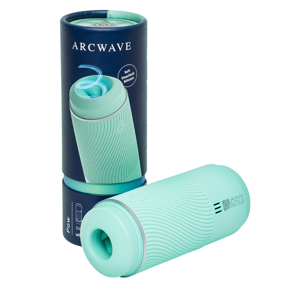 Мятный мастурбатор 18см с регулируемым эффектом вакуума ARCwave Pow Silicone Dual-Entrance Suction Control Male Masturbator Mint