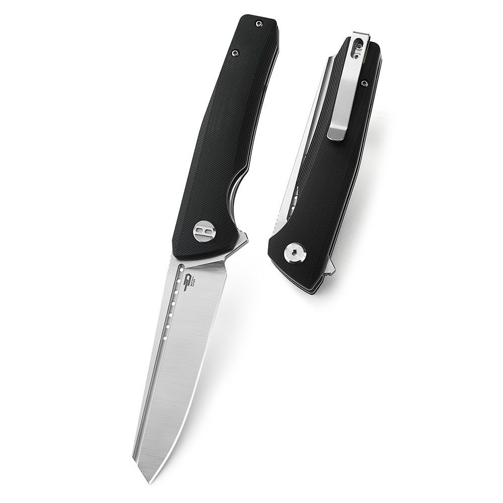 Нож туристический Bestech Slyther сталь 14C28N, рукоять G10 черная