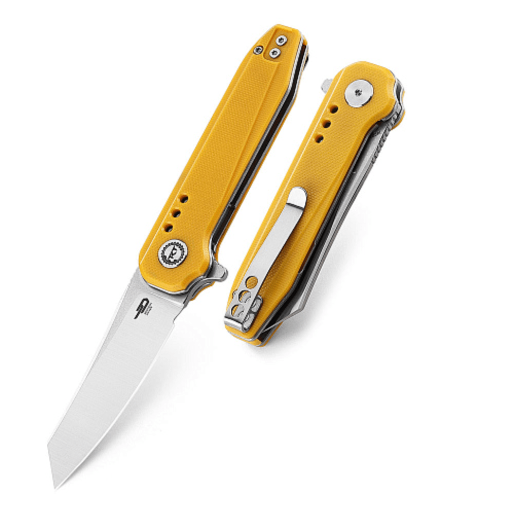 Нож Bestech Syntax сталь 14C28N, рукоять G10 желтая