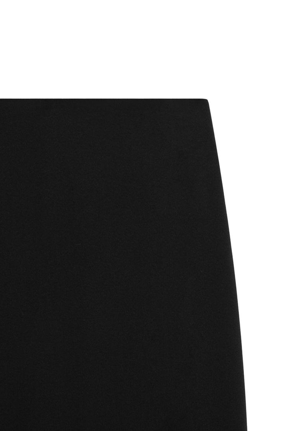 Massimo Dutti Эластичная длинная юбка из шерстяной смеси - Limited Edition, черный