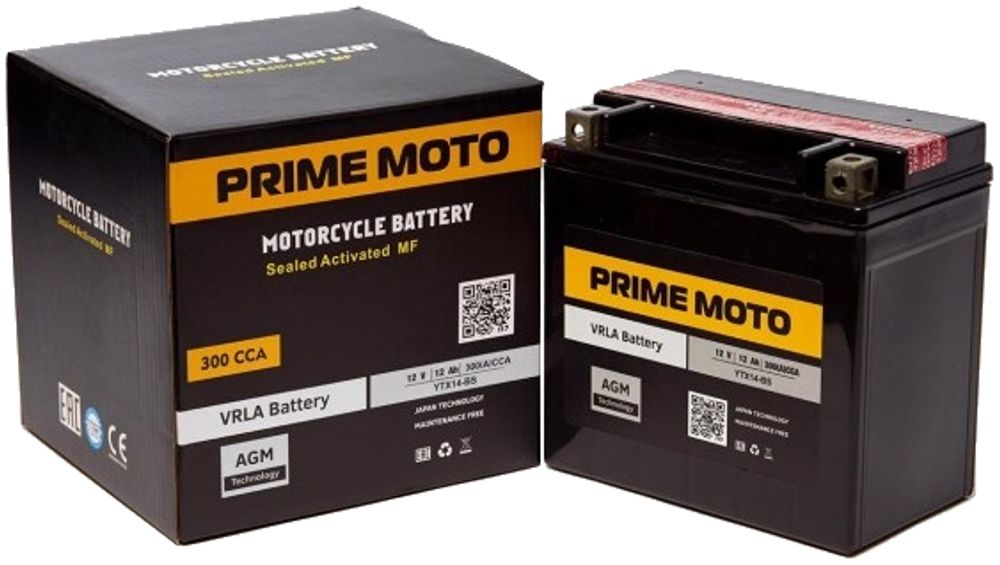 PRIME MOTO YB5L-B аккумулятор