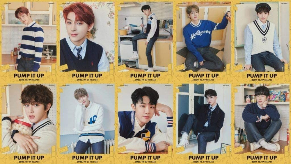 Альбом Golden Child - Pump It Up 2nd Single Album RANDOM Version