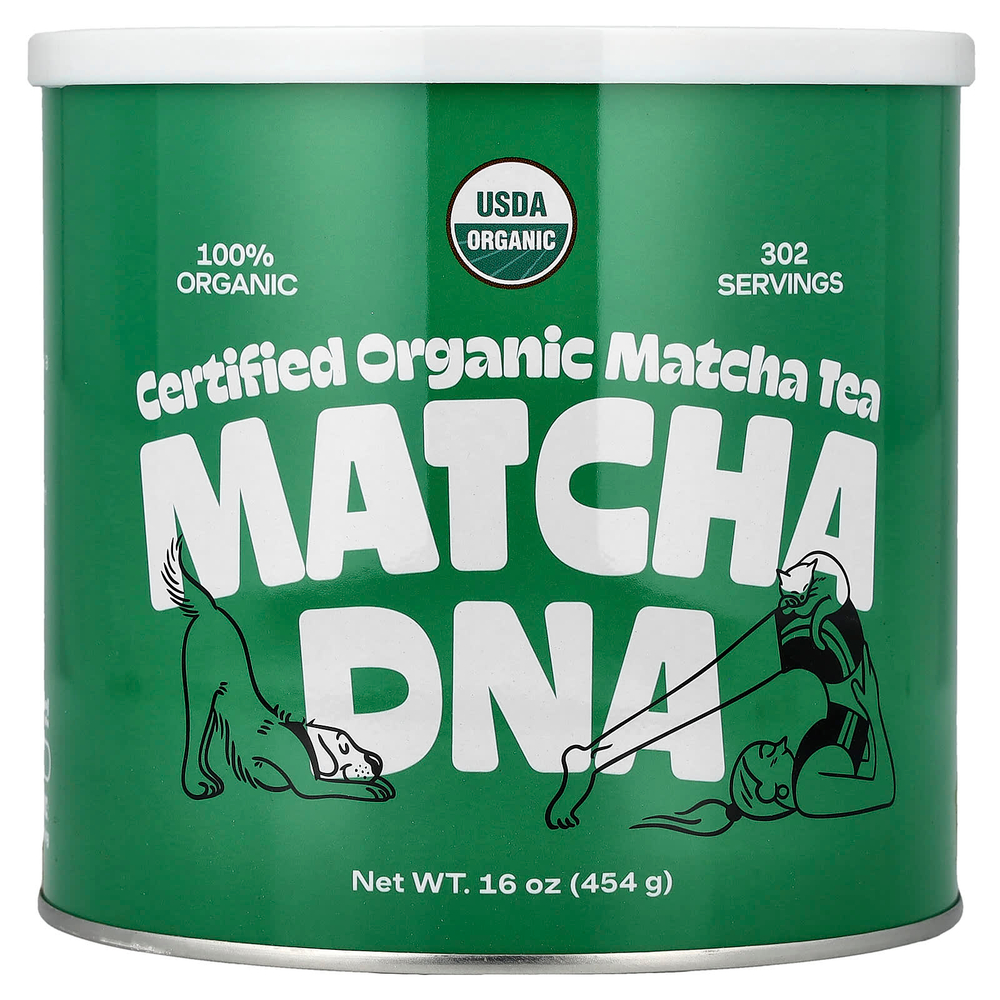 Matcha DNA, сертифицированный органический чай матча, 454 г (16 унций)