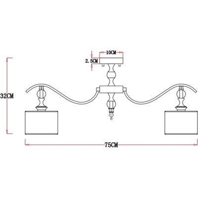 Потолочная люстра Arte Lamp IBIZA A4038PL-8CC, 8хE14