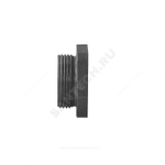 Заглушка (пробка) проходная 1 1/4"x3/4" левая резьба для чугунных радиаторов QLCX