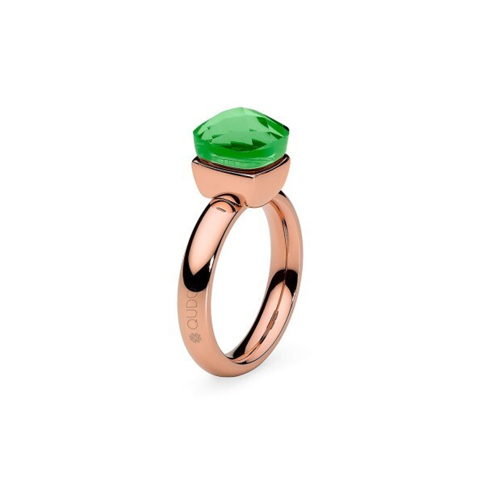 Кольцо Qudo Firenze peridot 16.5 мм 610854 G/RG размер 16,5