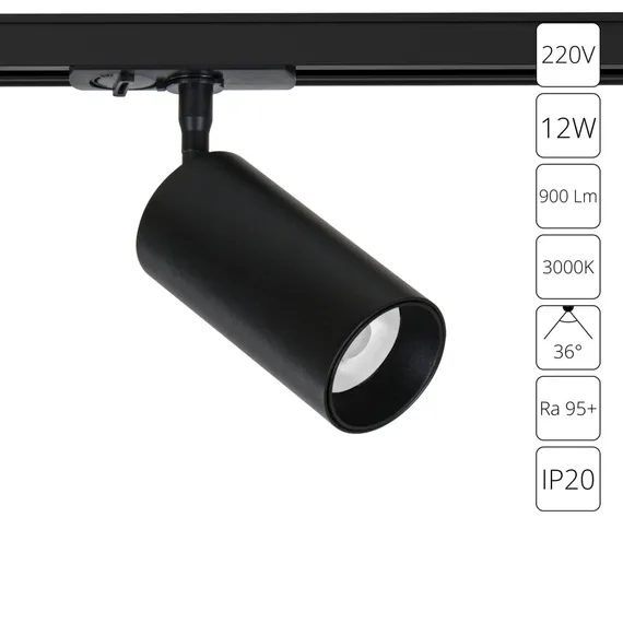 Трековый светильник Aero A1336PL-1BK Arte Lamp