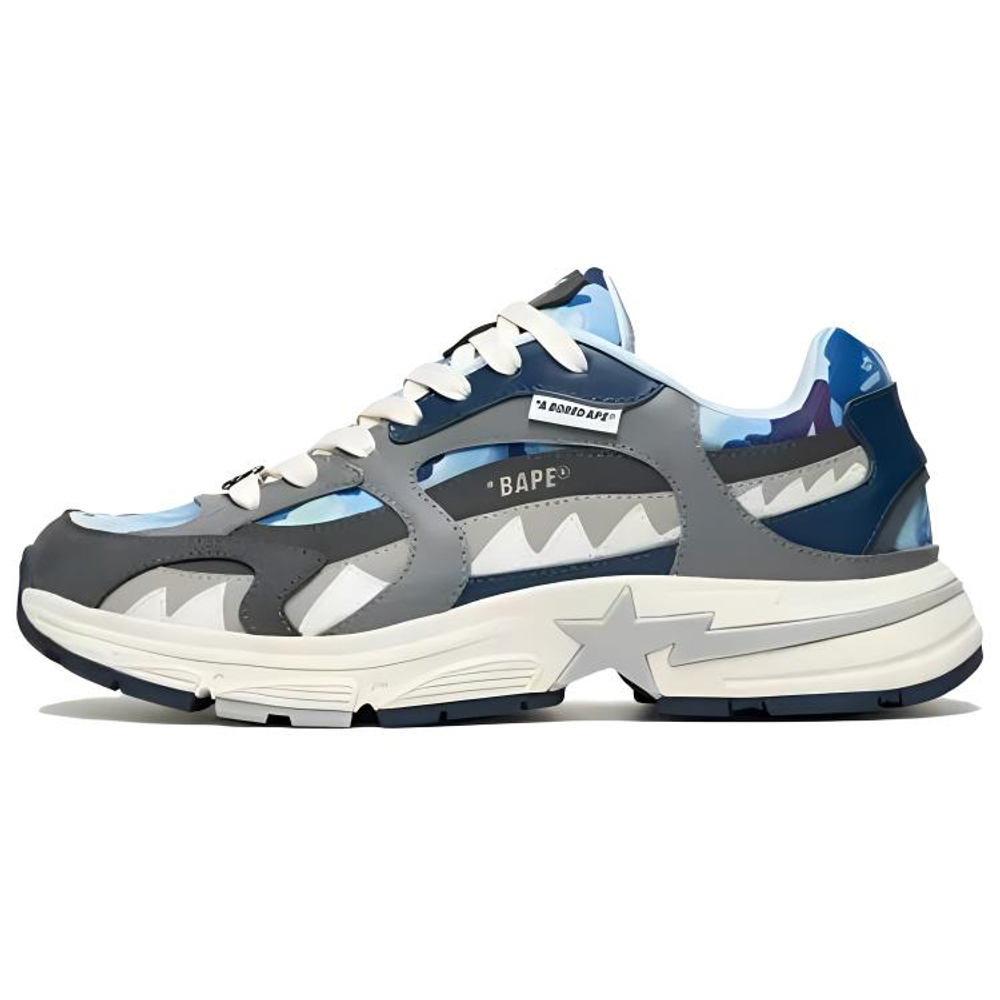 Bayc X A Bathing Ape Bathing Ape Shark Sta синий серый