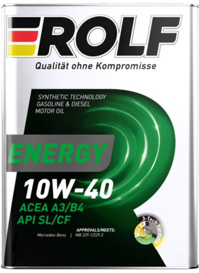 Rolf Energy 10W-40 A3/B4 SL/CF, 4 л