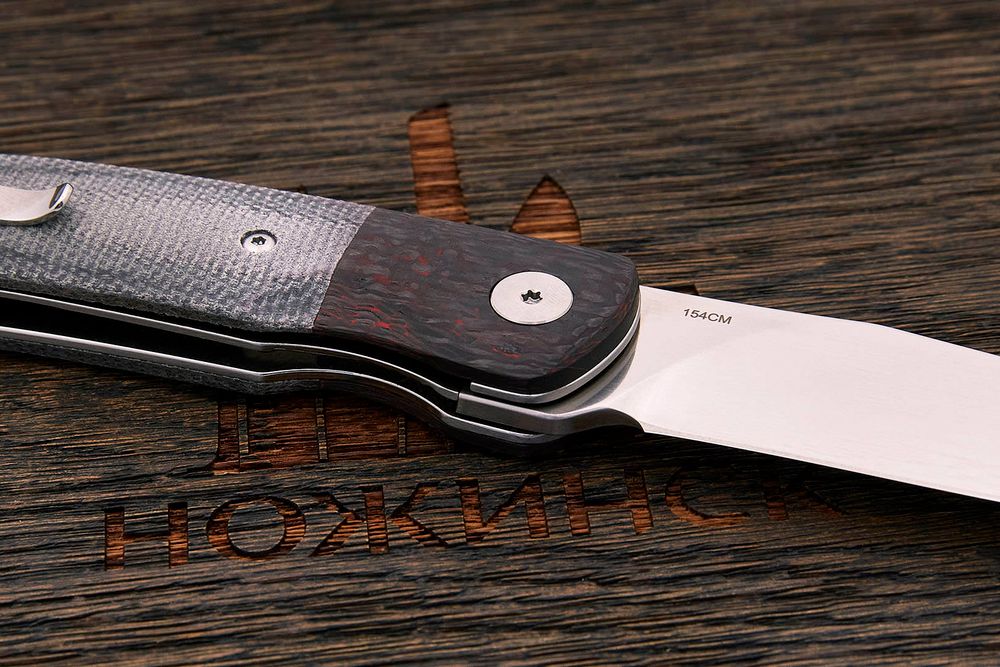 Нож складной QSP QS137-A Gannet, клинок 85мм, сталь 154CM, рукоять микарта