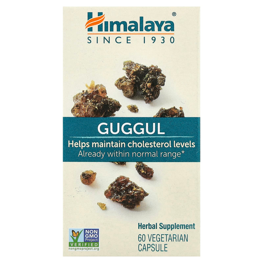 Himalaya, Гуггул, 60 растительных капсул