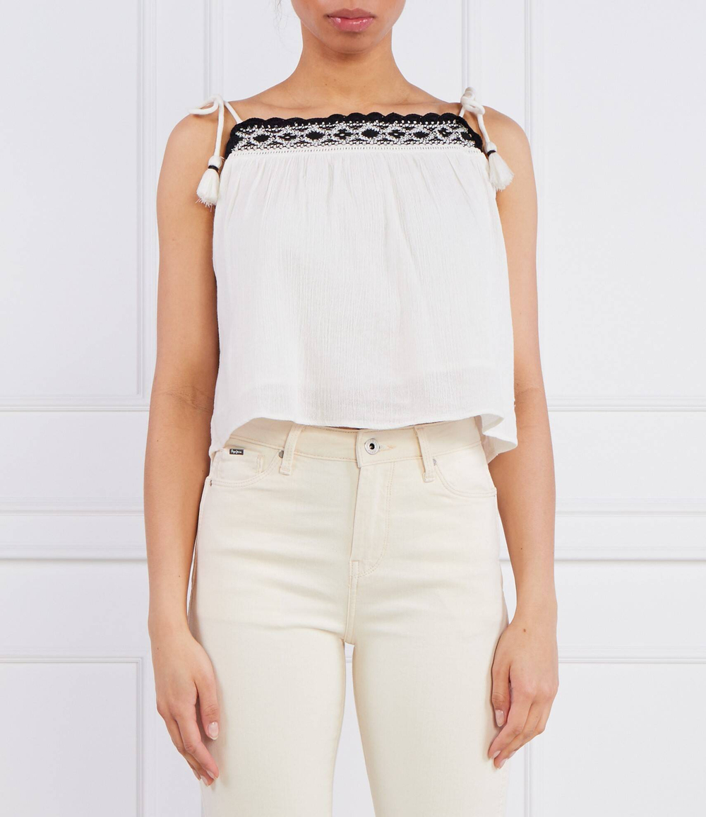 Топ BENI Pepe Jeans London - кремовый(PL304443)