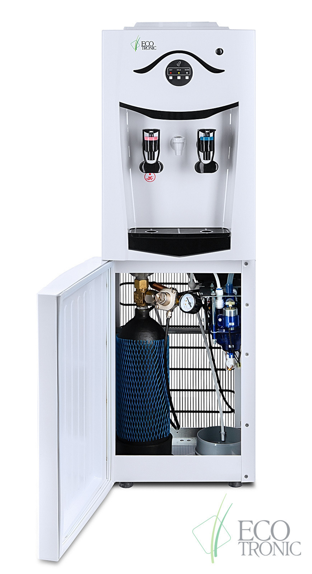 Кулер для воды Ecotronic K21-L Carbo white+black