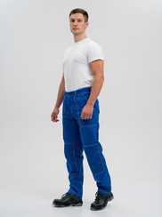 Брюки мужские летние «Сити» васильковые, арт. 3.055