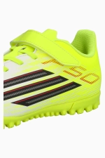 Сороконожки adidas F50 Club Hook-and-Loop TF Junior - желтый