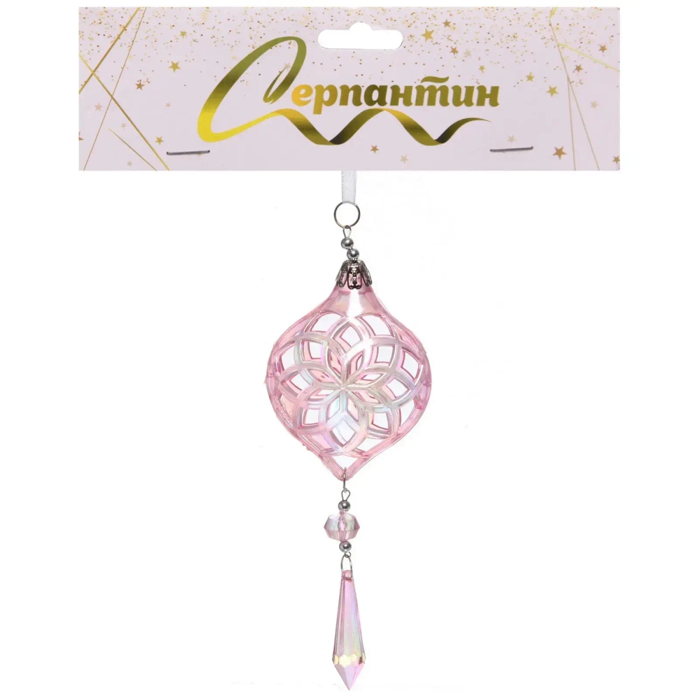 Подвеска «Сказочные узоры» 8*20 см, Розовый