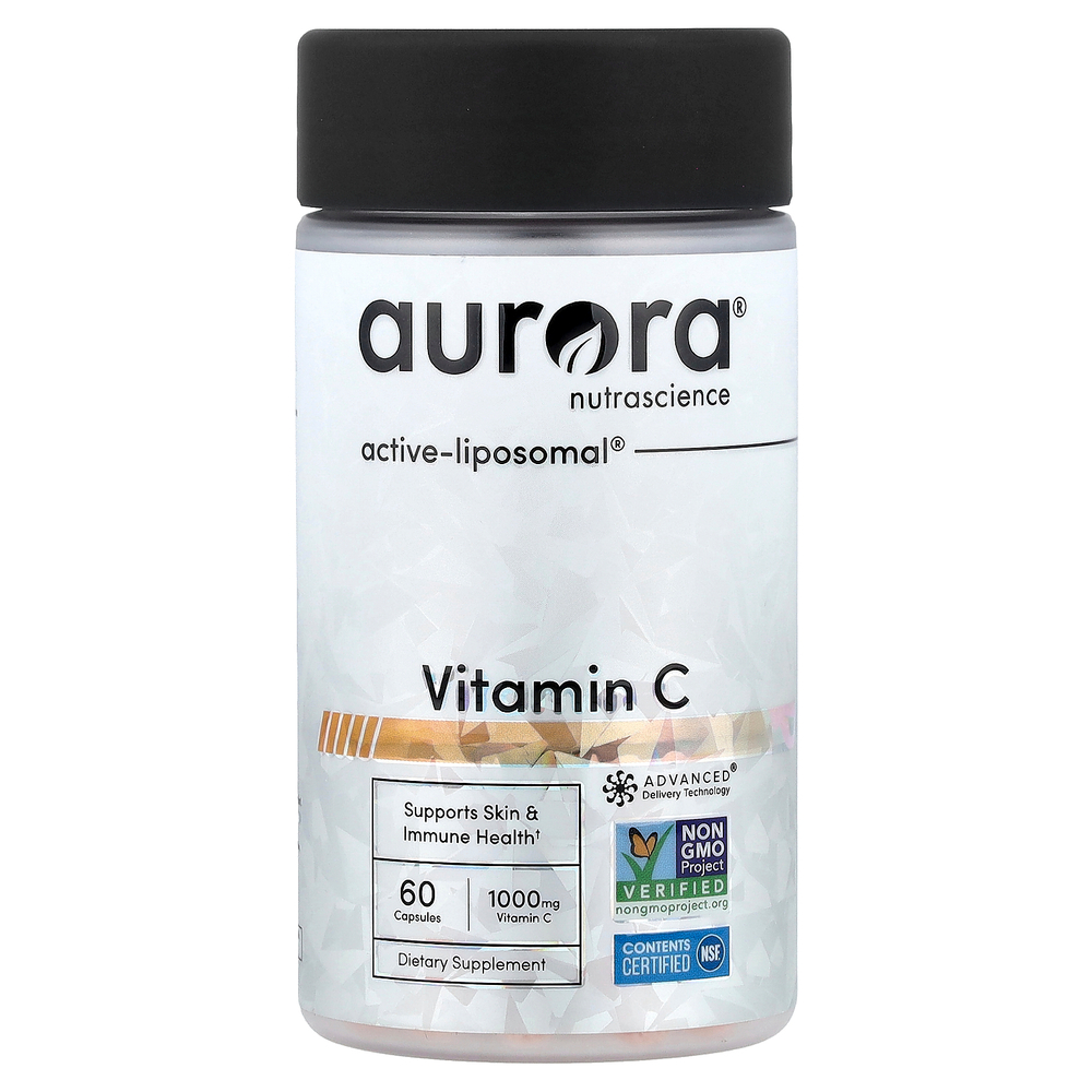Aurora Nutrascience, витамин C, 60 капсул