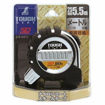 Рулетка Tough Gear SD, 5.5м, 25мм, с петлёй Shinwa 80874