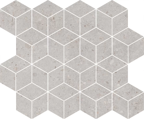 Керамический декор KERAMA MARAZZI РИККАРДИ мозаичный серый светлый матовый 45x37,5 (10 мм.) T017\14053