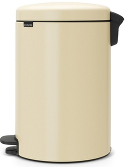 Ведро Brabantia NewIcon 20л миндальное сбоку