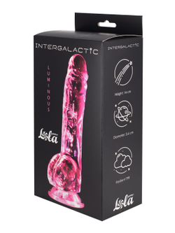 Прозрачный дилдо Intergalactic Luminous Pink