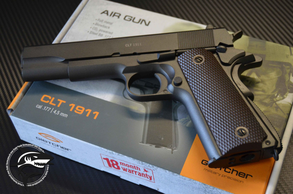 Пневматический пистолет Gletcher CLT 1911 (Кольт 1911)