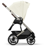 Коляска Cybex Talos S Lux TPE complete Cloud T Leaf Green Plus 3 в 1 Seashell Beige с дождевиками