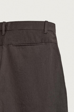 ZARA БРЮКИ БРЮКИ BARREL FIT, ШОКОЛАДНО-КОРИЧНЕВЫЙ