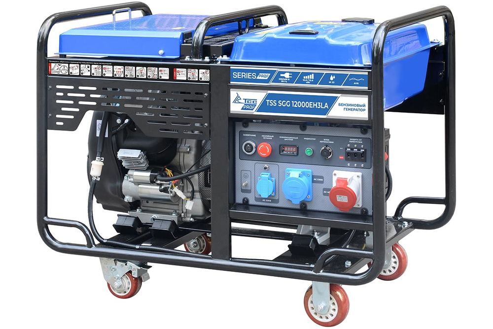 Бензогенератор TSS SGG 12000EH3LA в кожухе МК-2.1