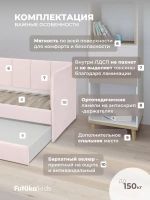 Диван - кровать 180х90 см Стич ткань Микровелюр