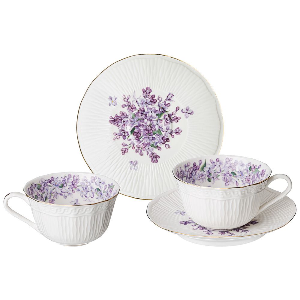 ЧАЙНЫЙ НАБОР LEFARD "LILAC" НА 2 ПЕР. 4 ПР. 330 МЛ (КОР=12НАБ.)