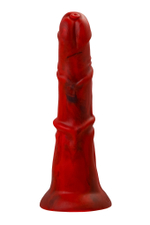 Вибратор Black&Red Monster Rex красный 24,5 см