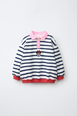 ZARA ПОЛО В ПОЛОСКУ MINNIE MOUSE © DISNEY, ПОЛОСКИ