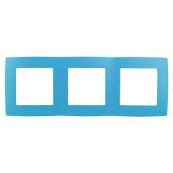 12-5003-28 ЭРА Рамка на 3 поста, Эра12, голубой | Эра 12