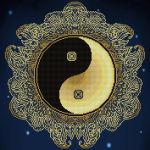 Алмазная (кристальная) мозаика Фрея, Инь-Ян, 50х50 см