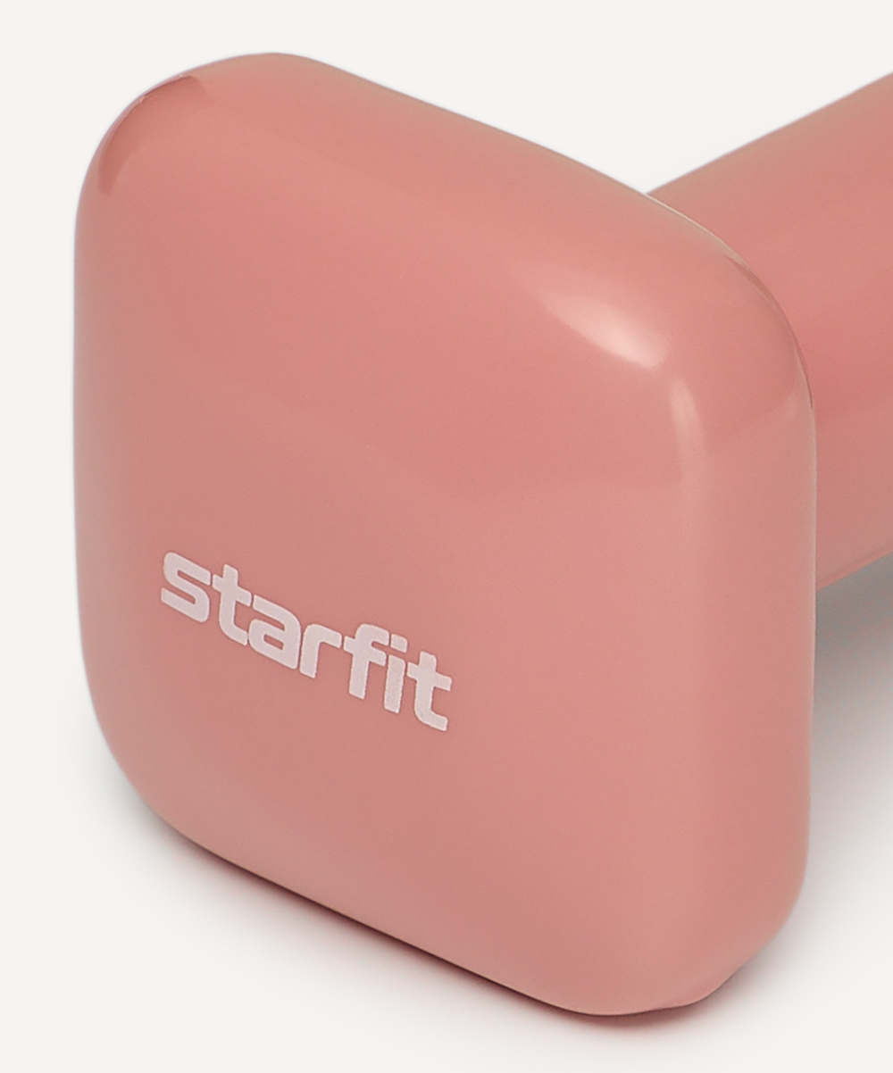 Гантель виниловая STARFIT DB-106 1 кг, терракотовый, пара
