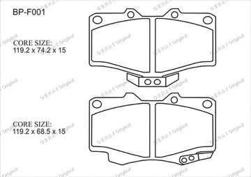 BP-F001 4runner, Hilux, Land Cruiser, Land Cruiser Prado, Surf, Tacoma (перед)