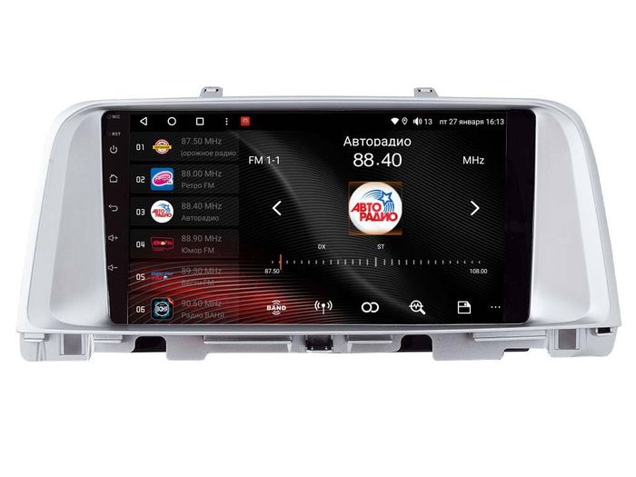 Магнитола для KIA Optima 2016-2020 (серебряная рамка) - Vaycar VA27-0580 на Android 13, 4G SIM-слот