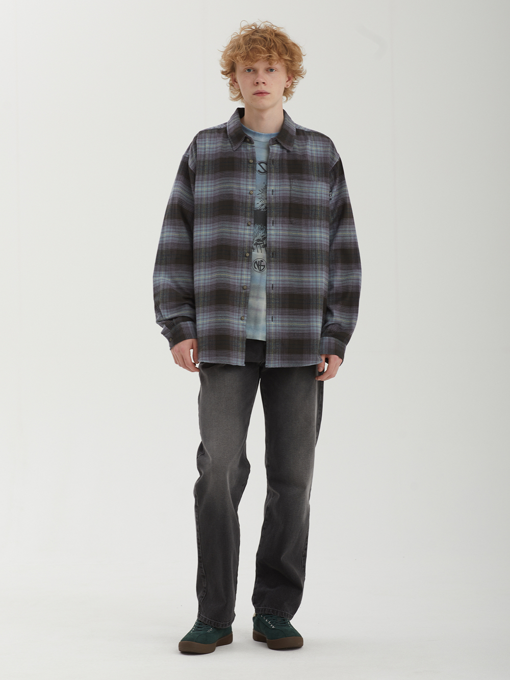 Мужская Рубашка Flannel Check
