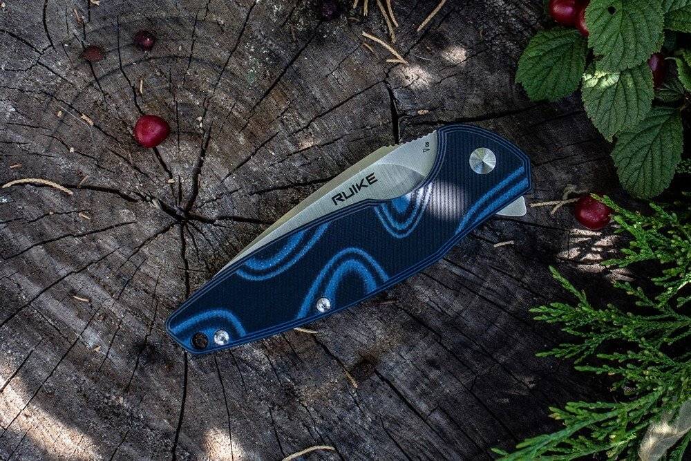 Нож Ruike Fang P105 черно-синий, P105-Q